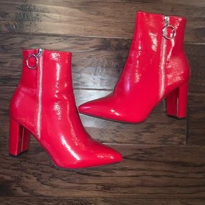 Bright Red Booties